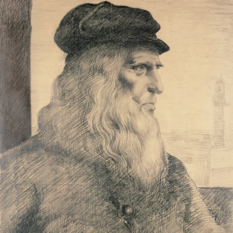 Szkic do portretu Leonardo da Vinci