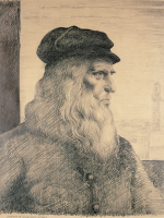 Szkic do portretu Leonardo da Vinci