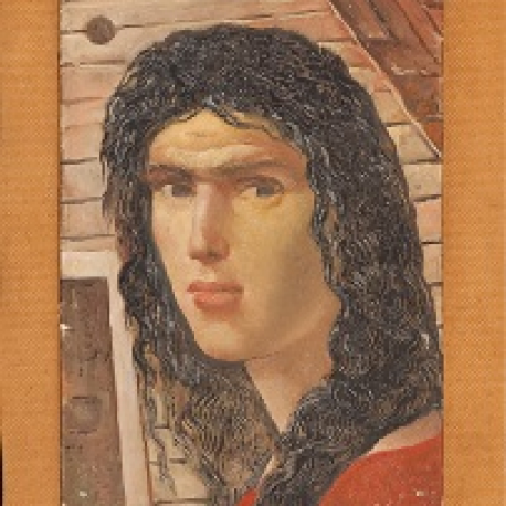 Portret kobiety z czarnymi włosami