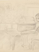 Julitta przy fortepianie
